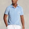 AZURE Men’s Ralph Lauren Custom Slim Fit Terry Polo Shirts AZURE Men’s Ralph Lauren Custom Slim Fit Terry Polo Shirts