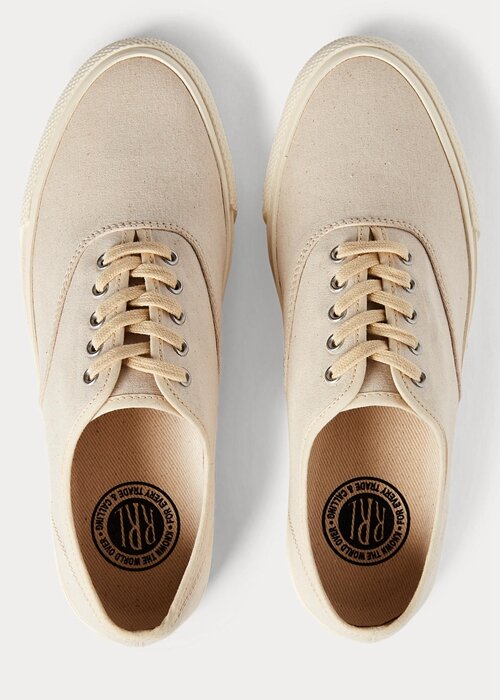 Beige Men’s Ralph Lauren Canvas Sneakers Beige Men’s Ralph Lauren Canvas Sneakers