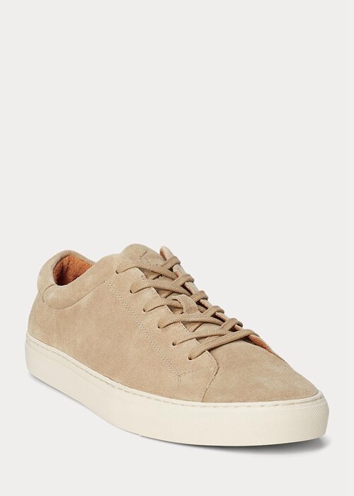 Beige Men’s Ralph Lauren Jermain Suede Sneakers Beige Men’s Ralph Lauren Jermain Suede Sneakers