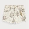 Beige Women’s Ralph Lauren Boy Fit Seeded Natural Denim Shorts Beige Women’s Ralph Lauren Boy Fit Seeded Natural Denim Shorts