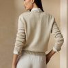 Beige Women’s Ralph Lauren Cable Bear Silk Sweaters