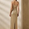 Beige Women’s Ralph Lauren Collingwood Embellished Evening Dress