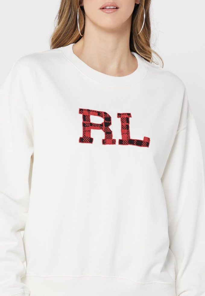 Beige Women’s Ralph Lauren Graphic Knitted Sweatshirts