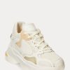 Beige Women’s Ralph Lauren Logo Tech Sneakers
