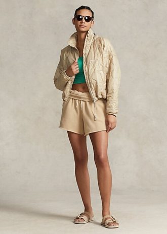 Beige Women’s Ralph Lauren Ripstop Packable   Jackets