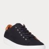 Black / Brown Men’s Ralph Lauren Jermain Pique Sneakers
