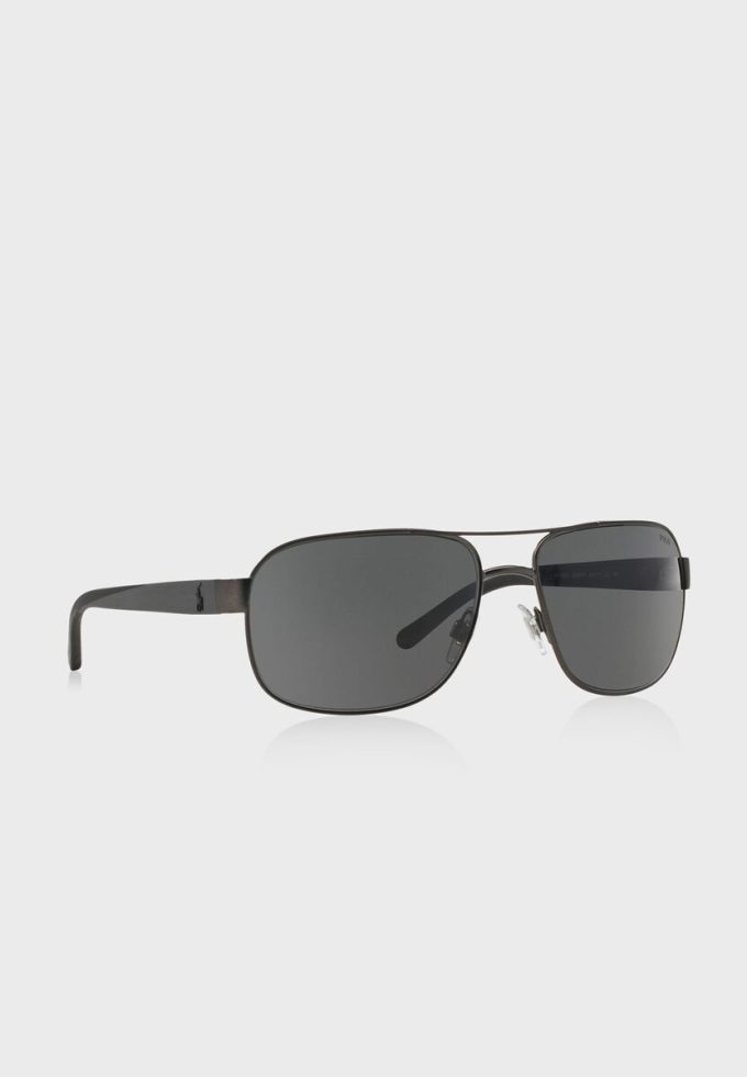 Black Men’s Ralph Lauren 0Ph3093 Oversized Sunglasses
