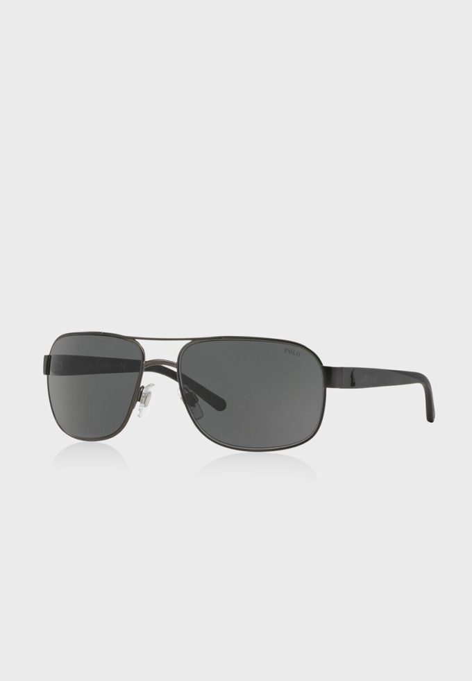 Black Men’s Ralph Lauren 0Ph3093 Oversized Sunglasses