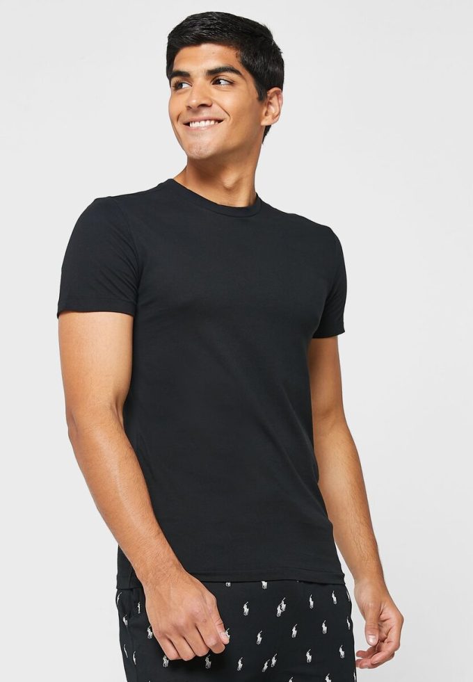Black Men’s Ralph Lauren 3 Pack Assorted Crew Neck T Shirts
