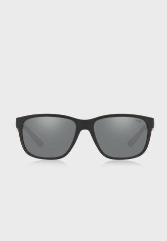 Black Men’s Ralph Lauren 57326G Square Sunglasses