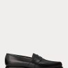 Black Men’s Ralph Lauren Braygan Calfskin Penny Loafers
