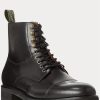 Black Men’s Ralph Lauren Bryson Cap-Toe Leather Boots Black Men’s Ralph Lauren Bryson Cap-Toe Leather Boots