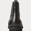 Black Men’s Ralph Lauren Bryson Cap-Toe Leather Boots Black Men’s Ralph Lauren Bryson Cap-Toe Leather Boots