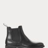 Black Men’s Ralph Lauren Bryson Leather Chelsea Boots