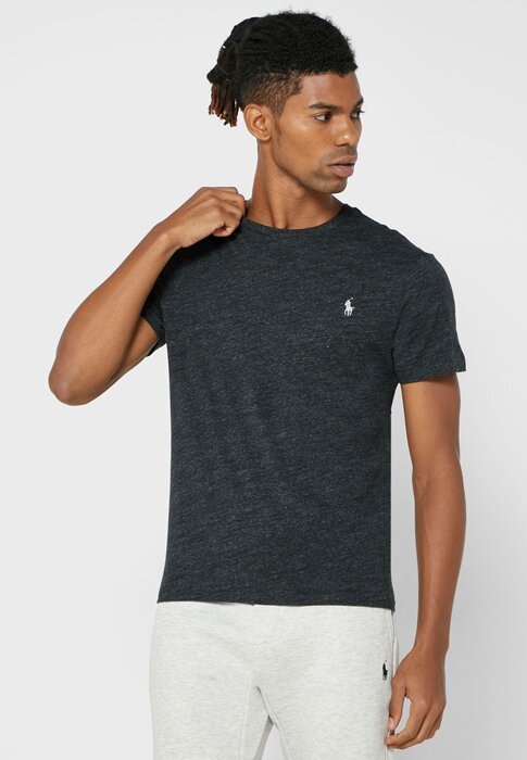 Black Men’s Ralph Lauren Chest Logo Crew Neck T Shirts Black Men’s Ralph Lauren Chest Logo Crew Neck T Shirts