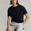 Black Men’s Ralph Lauren Classic Fit Jersey Crewneck  T Shirts