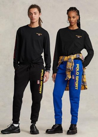 Black Men’s Ralph Lauren Classic Fit Polo Sport Jersey T Shirts