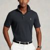 Black Men’s Ralph Lauren Classic Fit Soft Cotton Polo Shirts