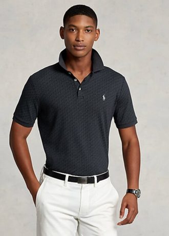 Black Men’s Ralph Lauren Classic Fit Soft Cotton Polo Shirts