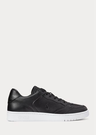 Black Men’s Ralph Lauren Court Sneakers