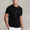 Black Men’s Ralph Lauren Custom Slim Fit Crewneck T Shirts Black Men’s Ralph Lauren Custom Slim Fit Crewneck T Shirts