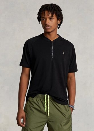 Black Men’s Ralph Lauren Custom Slim Fit Performance Jersey T Shirts