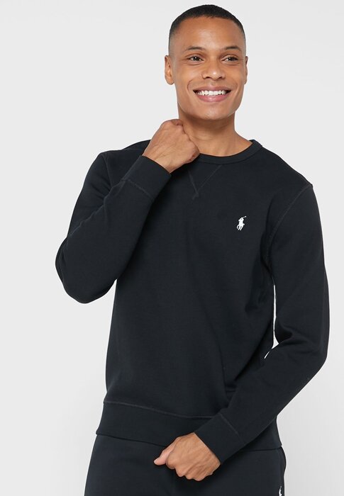 Black Men’s Ralph Lauren Essential Sweatshirt Black Men’s Ralph Lauren Essential Sweatshirt