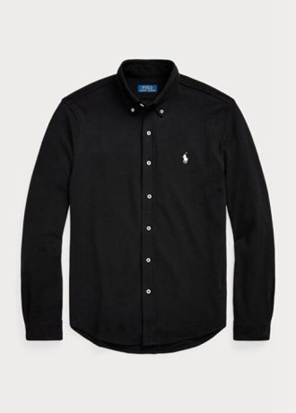 Black Men’s Ralph Lauren Featherweight Mesh   Shirts
