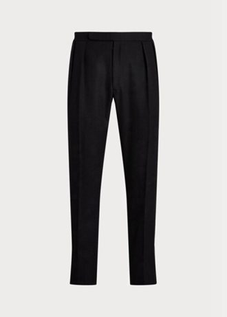 Black Men’s Ralph Lauren Gregory Handmade Barathea Tuxedo  Pants