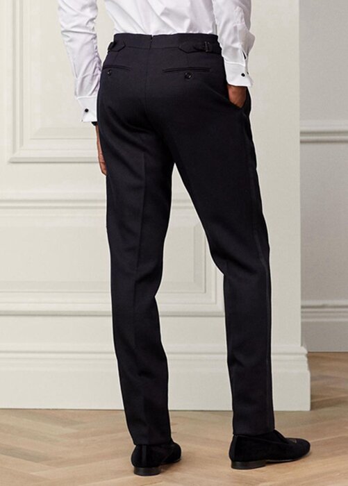 Black Men’s Ralph Lauren Gregory Handmade Barathea Tuxedo Pants Black Men’s Ralph Lauren Gregory Handmade Barathea Tuxedo Pants