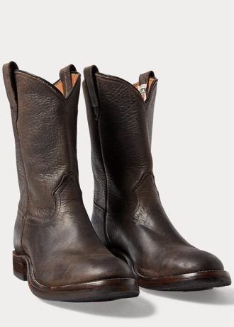 Black Men’s Ralph Lauren Leather Boots