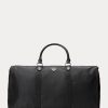 Black Men’s Ralph Lauren Leather-Trim Hybrid Garment Duffle Bags