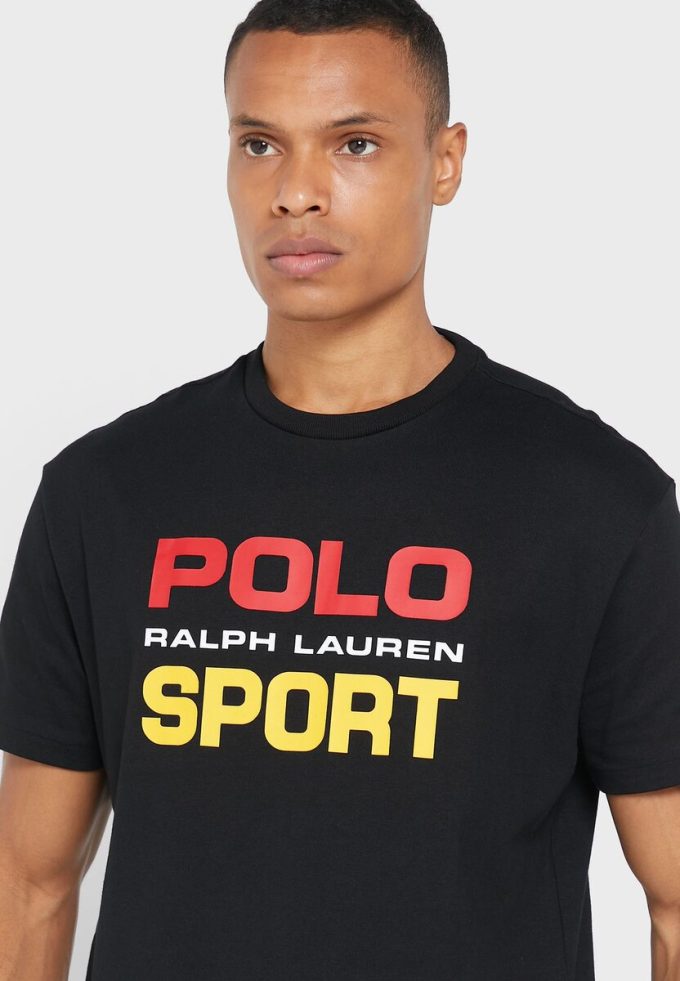 Black Men’s Ralph Lauren Logo Crew Neck T Shirts