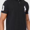 Black Men’s Ralph Lauren Logo Polo Shirts