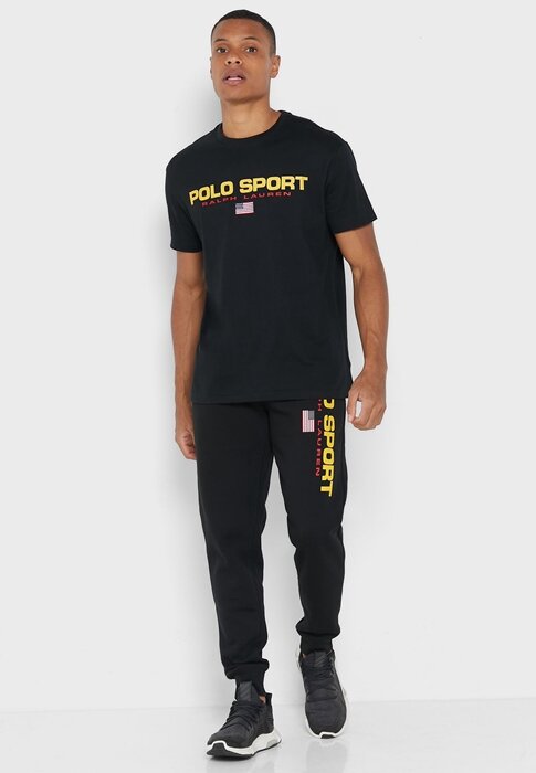 Black Men’s Ralph Lauren Logo Sweatpants Black Men’s Ralph Lauren Logo Sweatpants