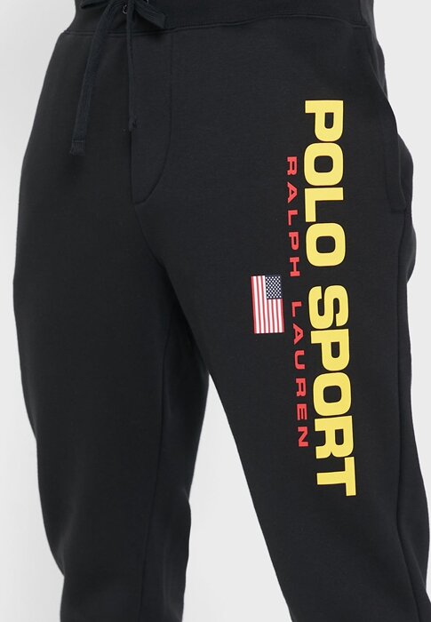Black Men’s Ralph Lauren Logo Sweatpants Black Men’s Ralph Lauren Logo Sweatpants