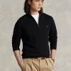 Black Men’s Ralph Lauren Mesh-knit Cotton Quarter-zip Jumper  Sweaters