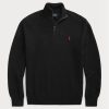 Black Men’s Ralph Lauren Mesh-knit Cotton Quarter-zip Jumper  Sweaters