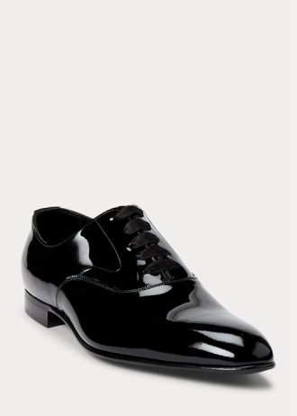 Black Men’s Ralph Lauren Paget Patent Leather Dress Shoes