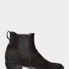 Black Men’s Ralph Lauren Plainview Suede Chelsea Boots