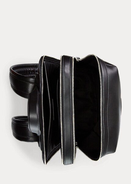 Black Men’s Ralph Lauren Quilted Leather Backpacks Black Men’s Ralph Lauren Quilted Leather Backpacks