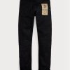 Black Men’s Ralph Lauren Slim Fit Black-on-black Selvedge  Jeans