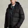 Black Men’s Ralph Lauren Water-Repellent Down Jackets Black Men’s Ralph Lauren Water-Repellent Down Jackets