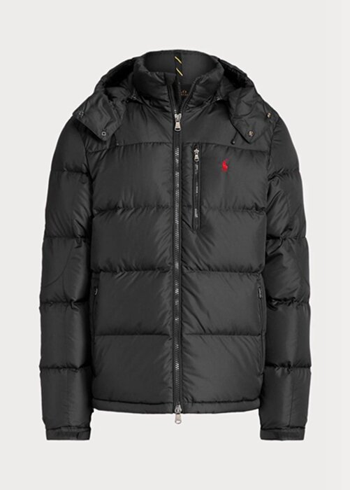 Black Men’s Ralph Lauren Water-Repellent Down Jackets Black Men’s Ralph Lauren Water-Repellent Down Jackets