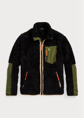 Black Men’s Ralph Lauren Wind-blocking Hybrid   Jackets