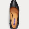 Black Women’s Ralph Lauren Ainsley Calfskin Heels