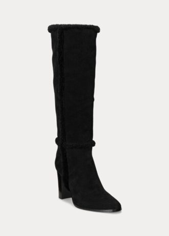 Black Women’s Ralph Lauren Aubri Suede Boots