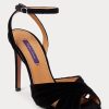 Black Women’s Ralph Lauren Bacall II Velvet Heels