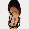 Black Women’s Ralph Lauren Bacall II Velvet Heels