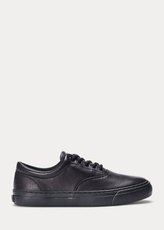 Black Women’s Ralph Lauren Bryn Leather Sneakers
